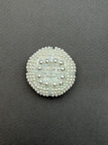 Decorative pearl shank button  45mm SP Haberdashery Auckland NZ