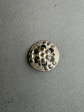 Metal Pewter ornate shank button 28mm SP Haberdashery Auckland NZ