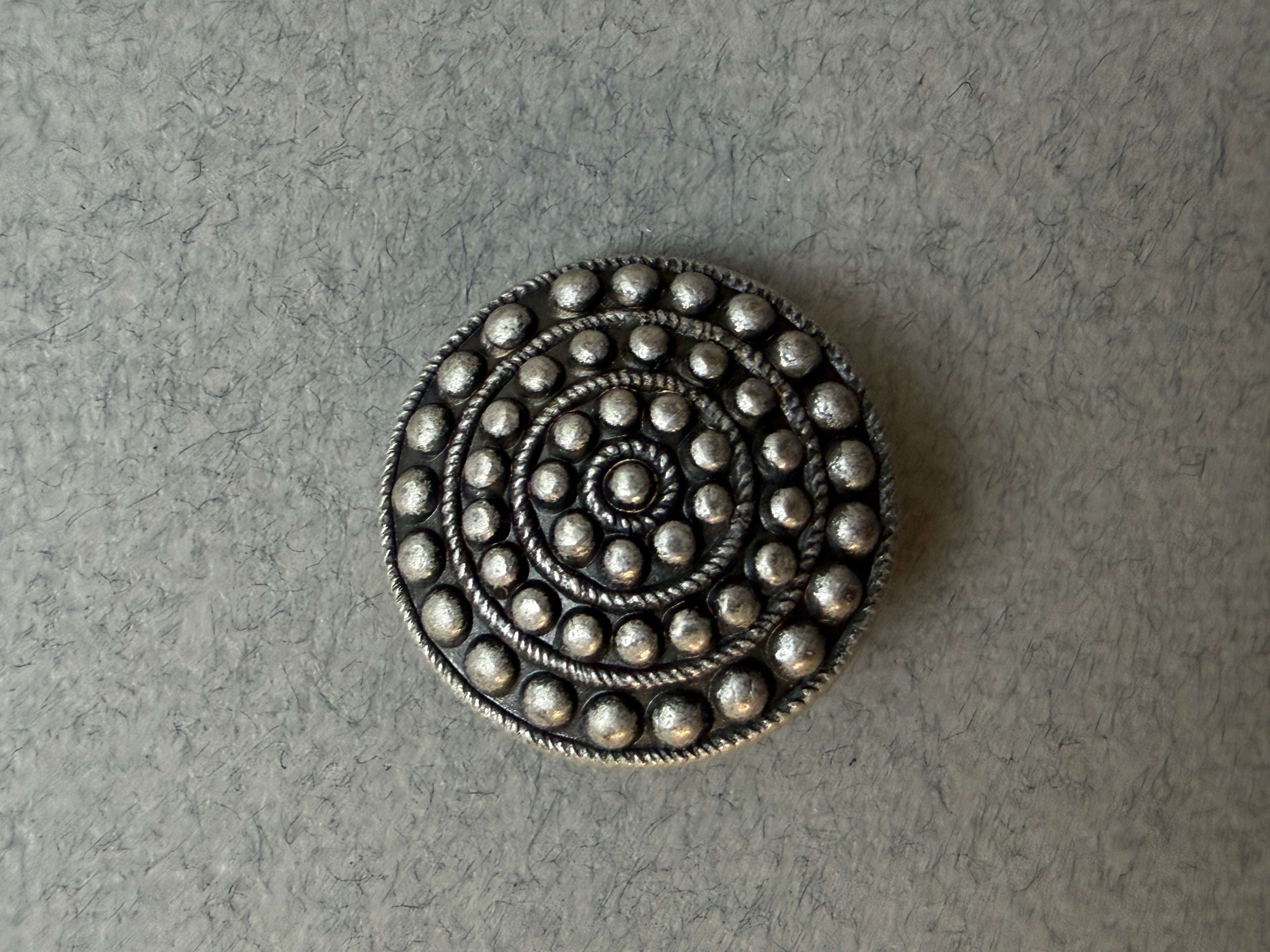 Metal shield shank button SP Haberdashery Auckland NZ