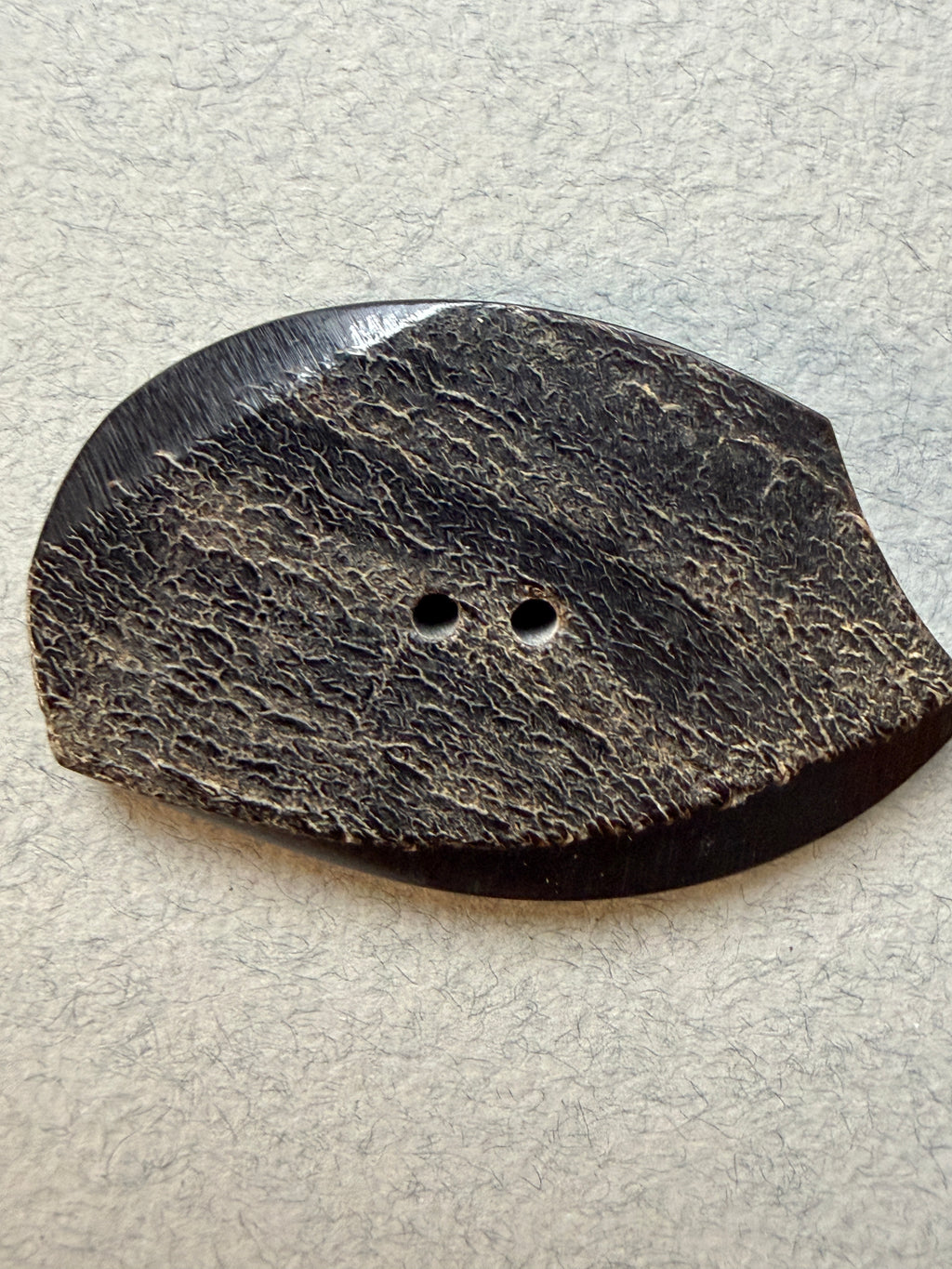 Natural horn irregular shape button SP Haberdashery Auckland NZ