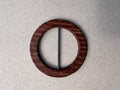 Natural Wood ring with metal bar 70mm  SP Haberdashery Auckland NZ