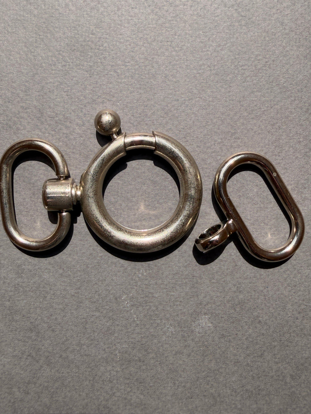 Close up nickel ring clasp SP Haberdashery Auckland NZ