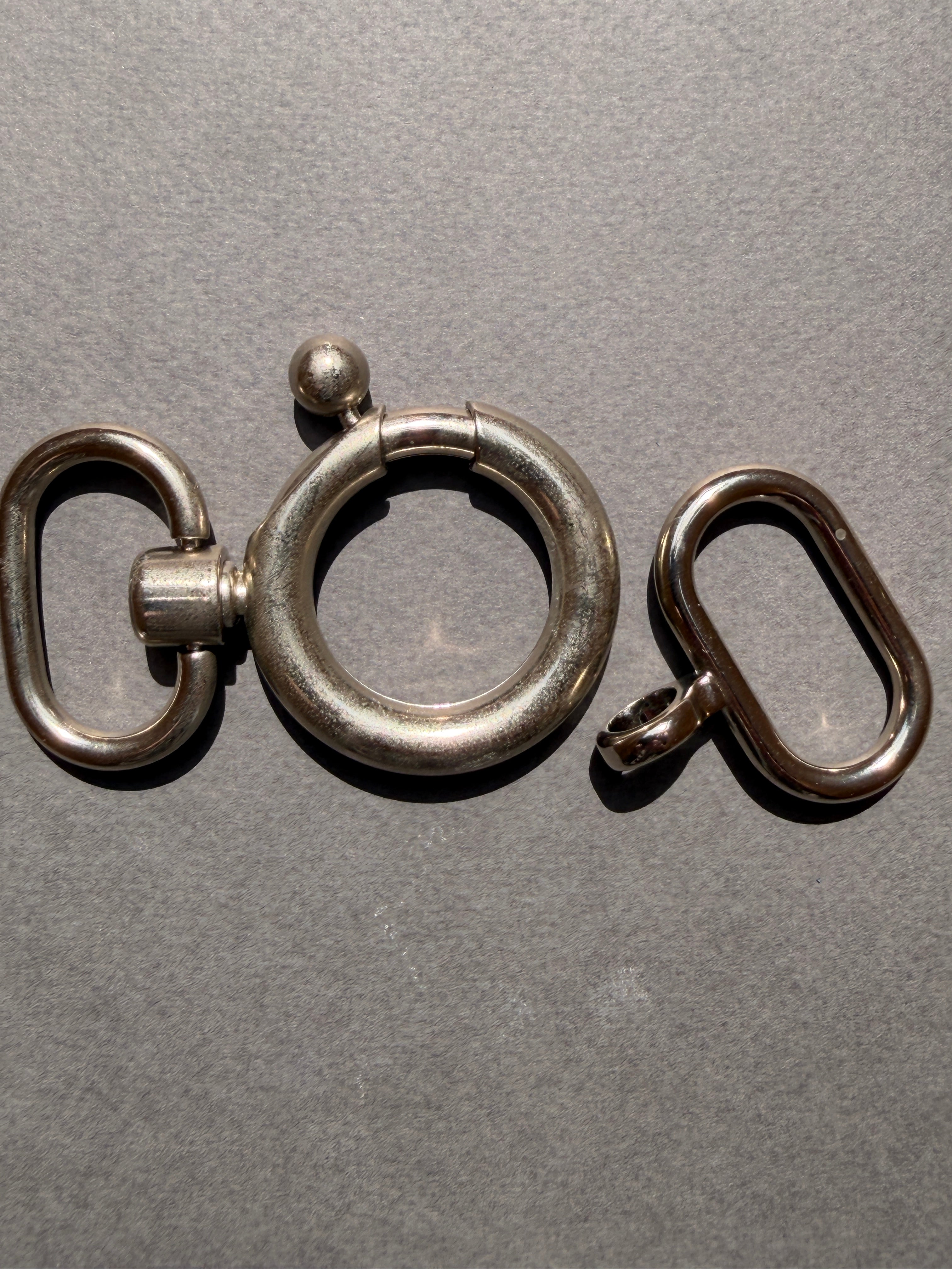 Close up nickel ring clasp SP Haberdashery Auckland NZ