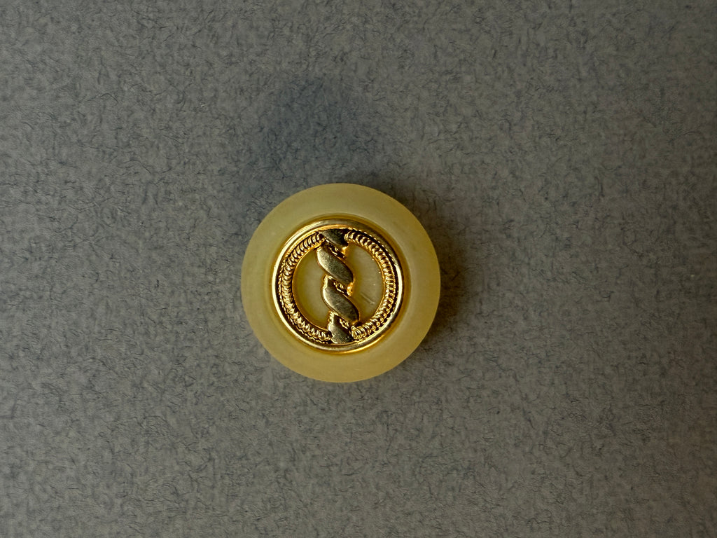 Nylon and gold plated shank button     SP Haberdashery Auckland NZ