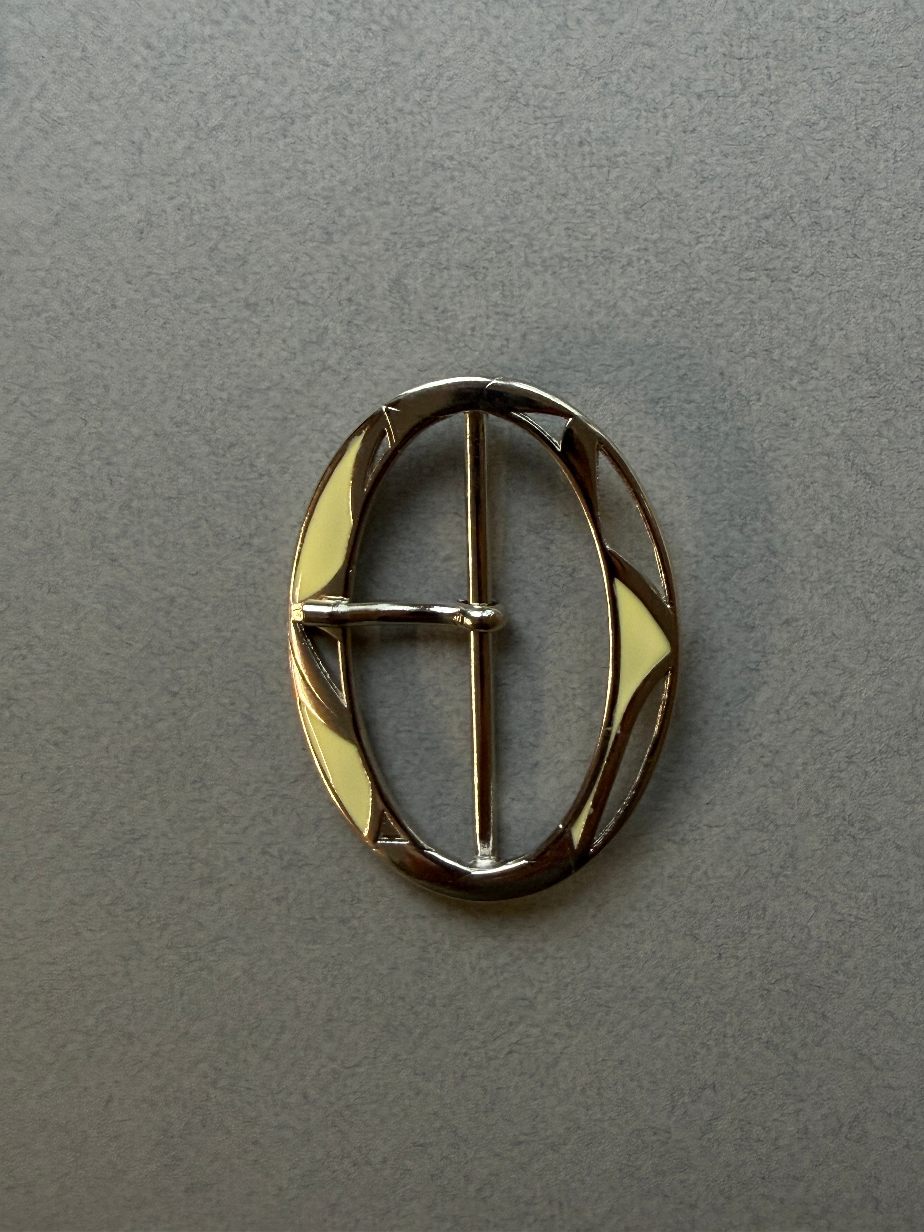 Oval enamel buckle SP Haberdashery Auckland NZ