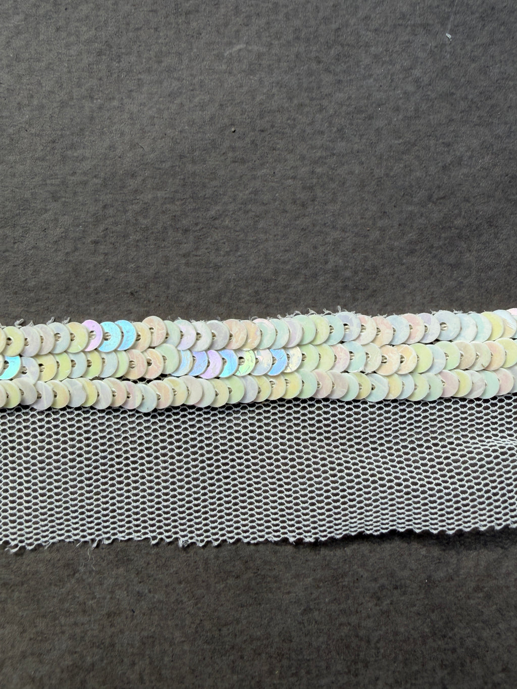 Pearl sequin sewn on net trim  SP Haberdashery Auckland NZ