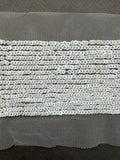 Pearl-like equins sewn on net  SP Haberdashery Auckland NZ