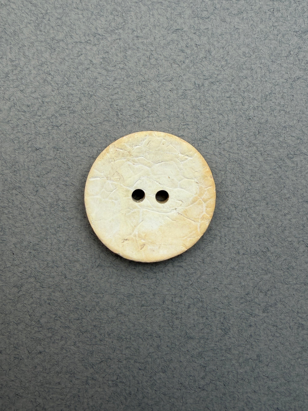 Reverse side bleached coconut button SP Haberdashery Auckland NZ