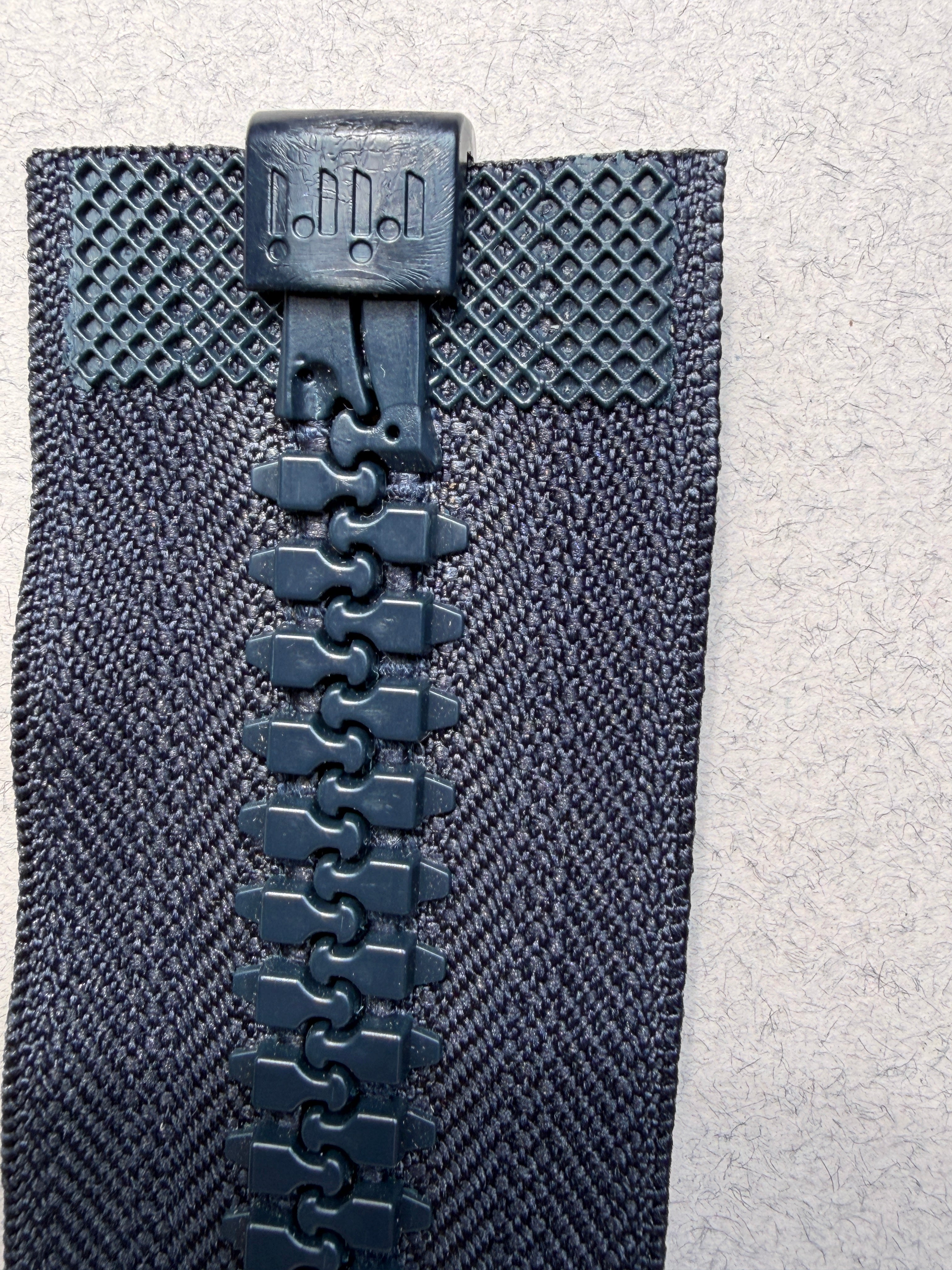 Reverse of Riri open end zip end 2 lengths SP Haberdashery Auckland NZ