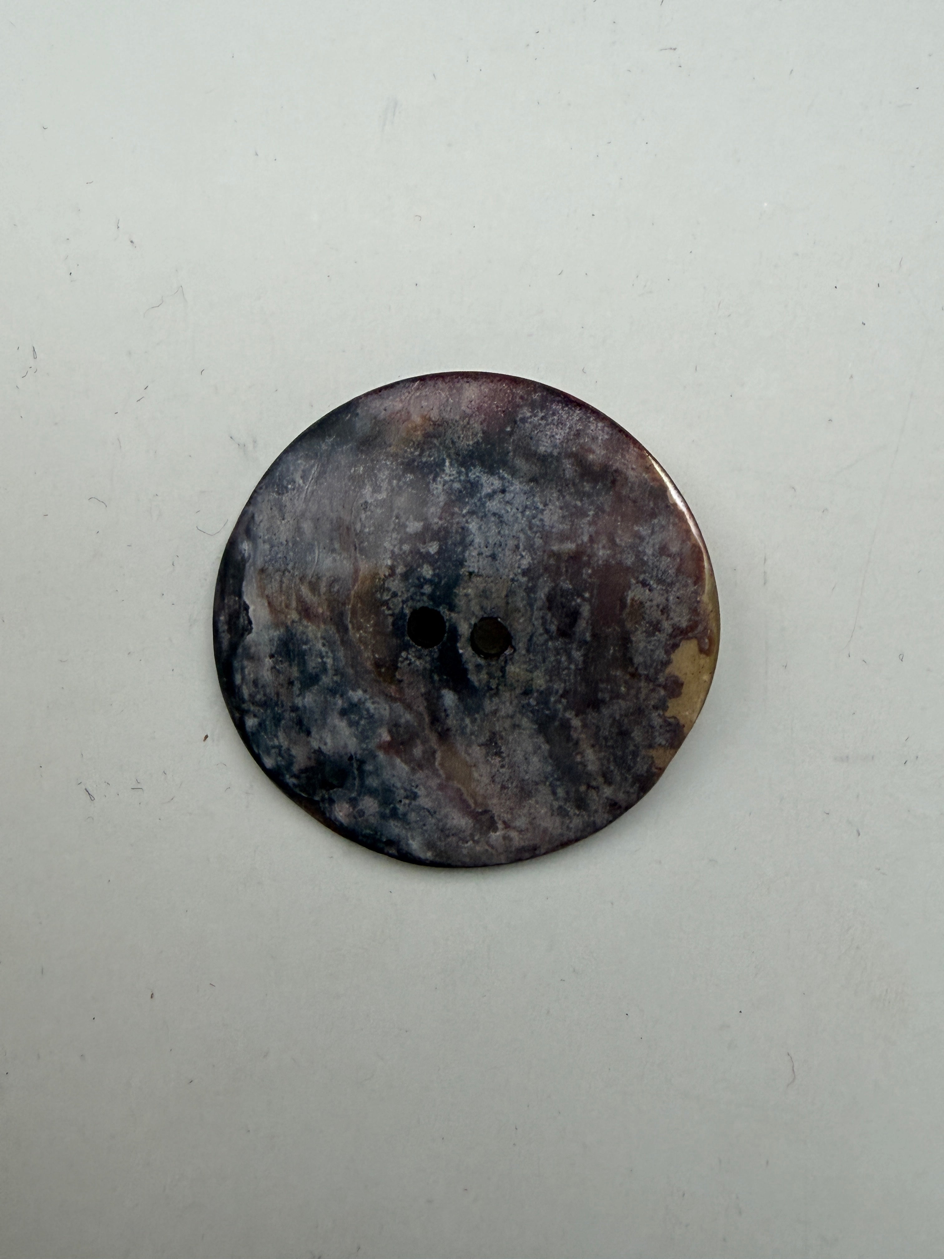Reverse ide ecoya natural shell etched design button SP Haberdashery Auckland NZ