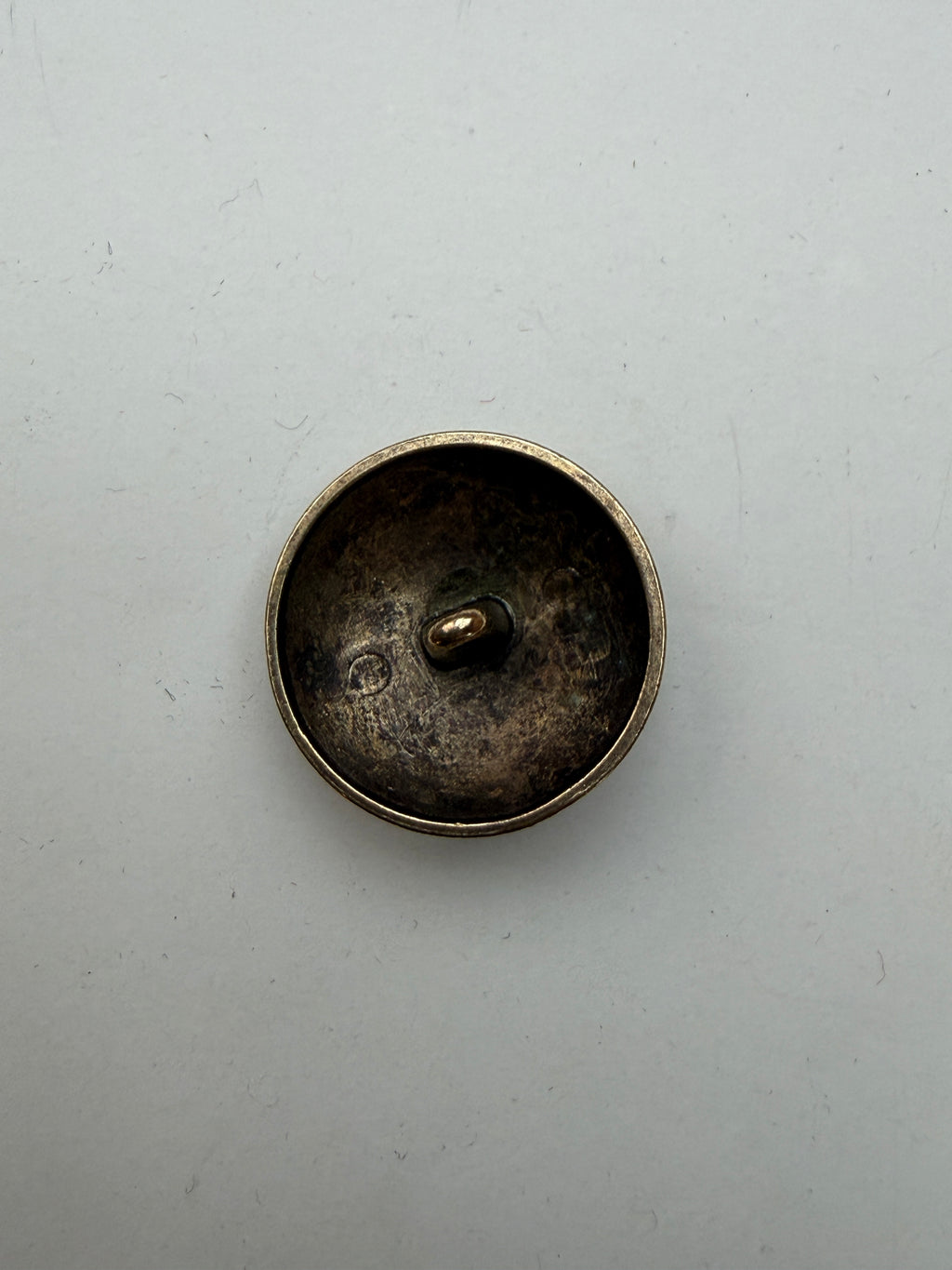 Reverse side brass military eagle dome shank button SP Haberdashery Auckland NZ