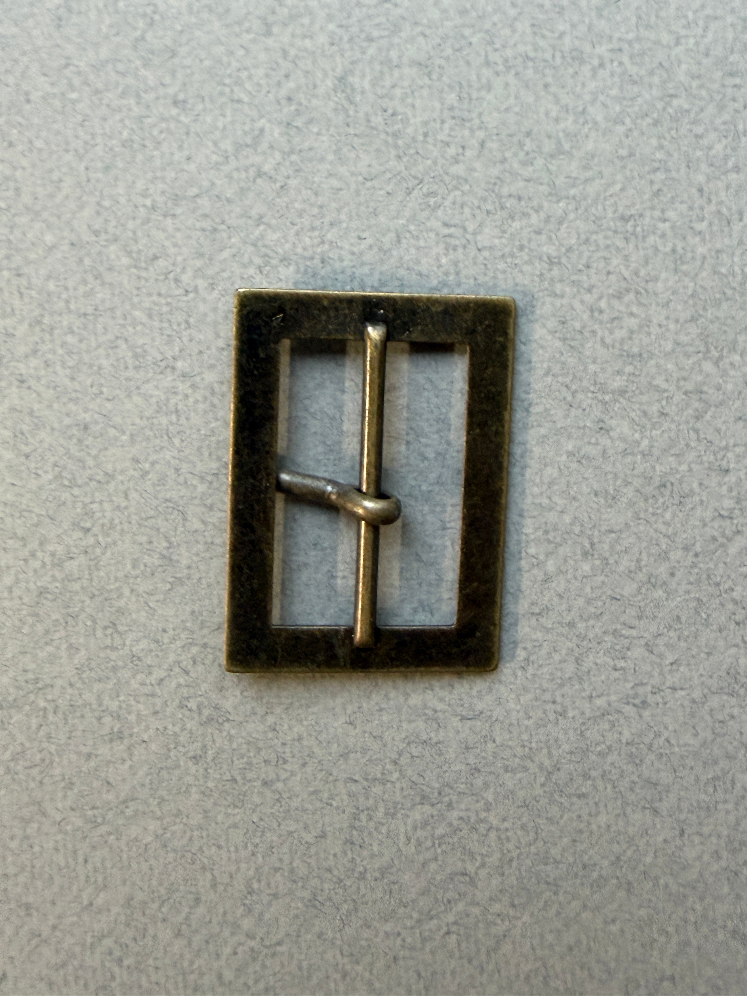 Reverse side brass rectangular buckle SP Haberdashery Auckland NZ