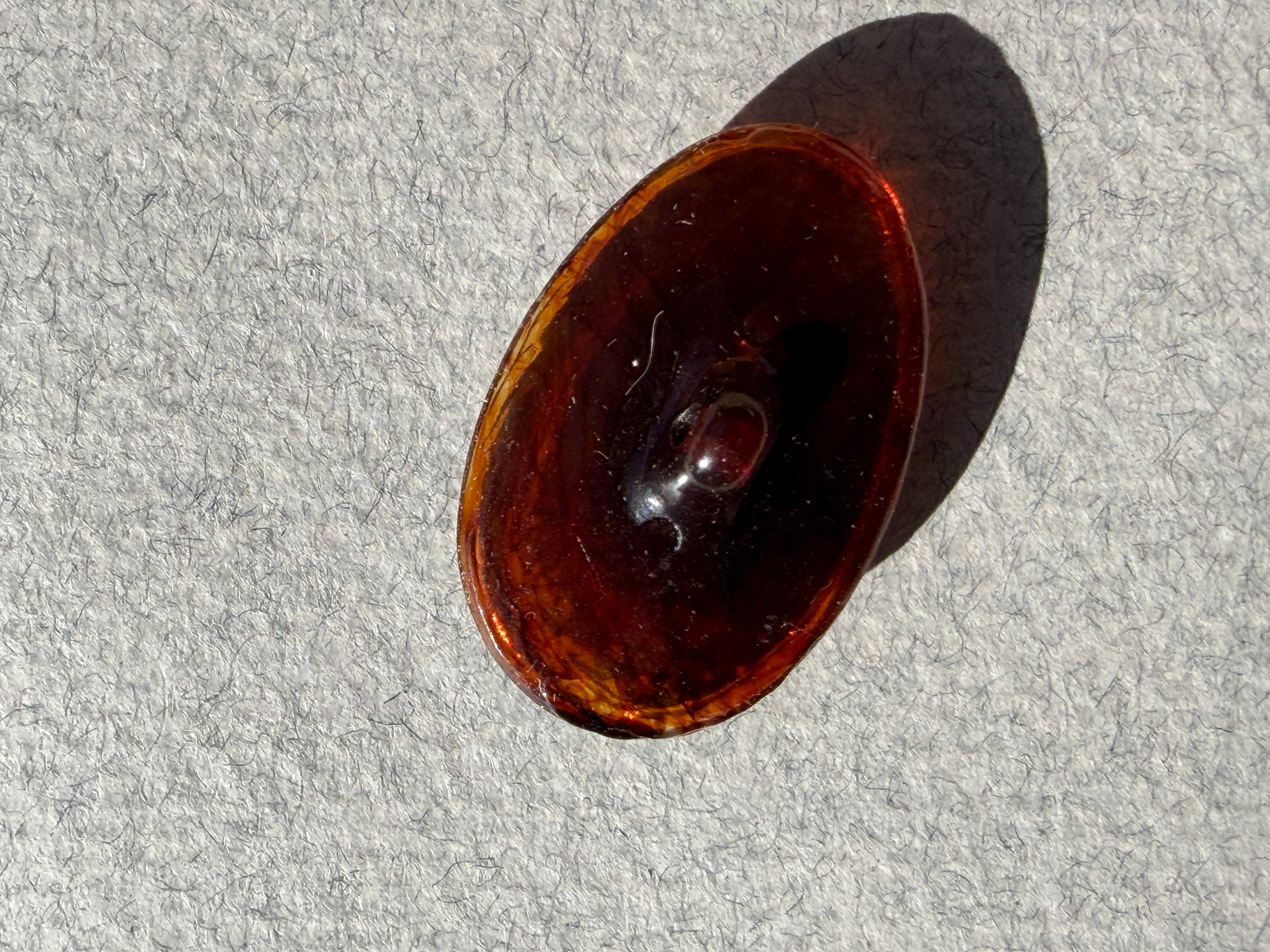 Reverse side brown resin scroll shank button SP Haberdashery Auckland NZ