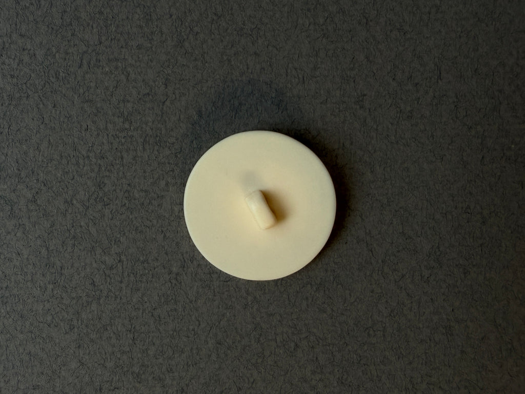 Reverse side cream floral shank button SP Haberdashery Auckland NZ