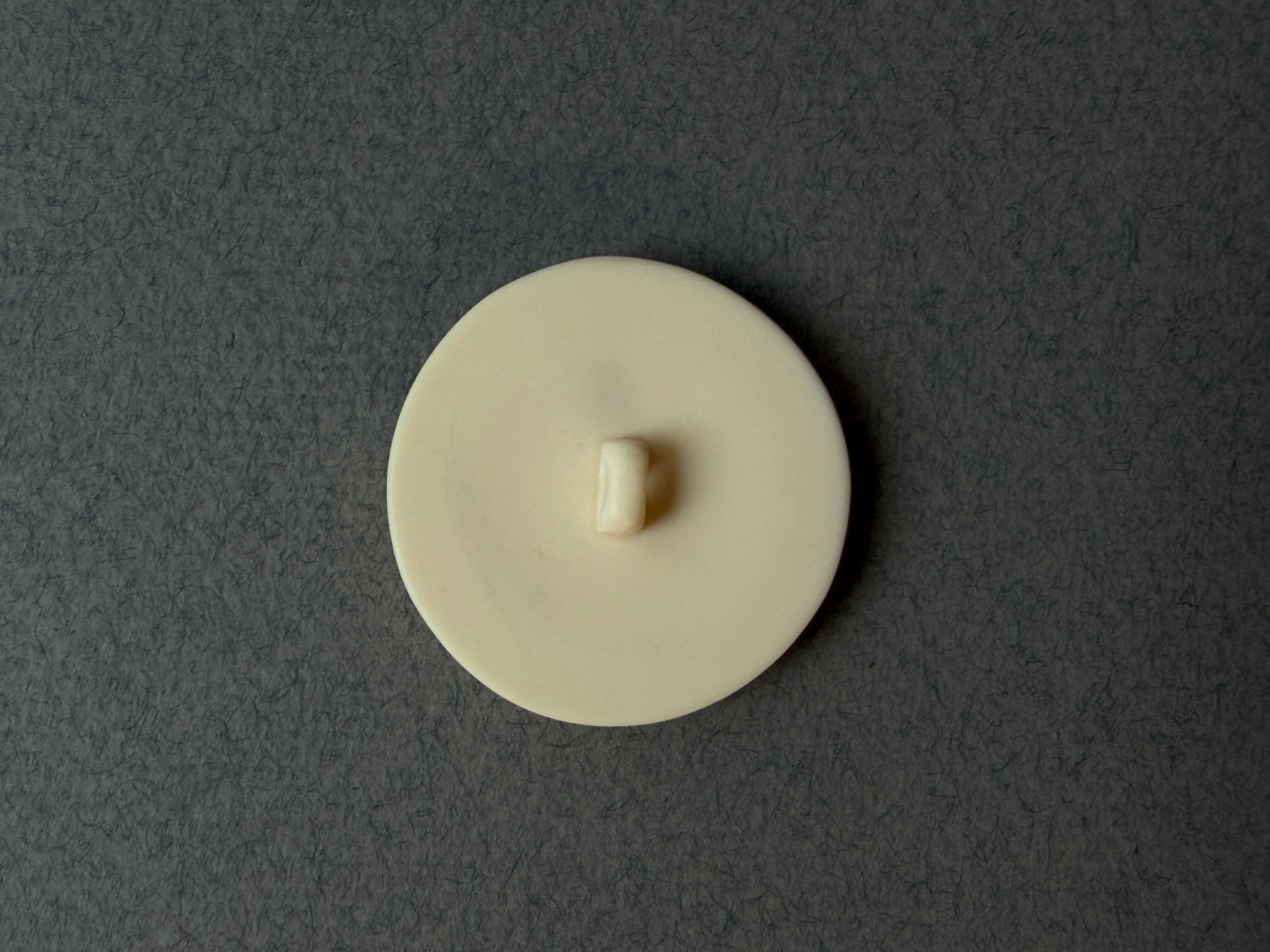 Reverse side cream resin shank button SP Haberdashery Auckland NZ
