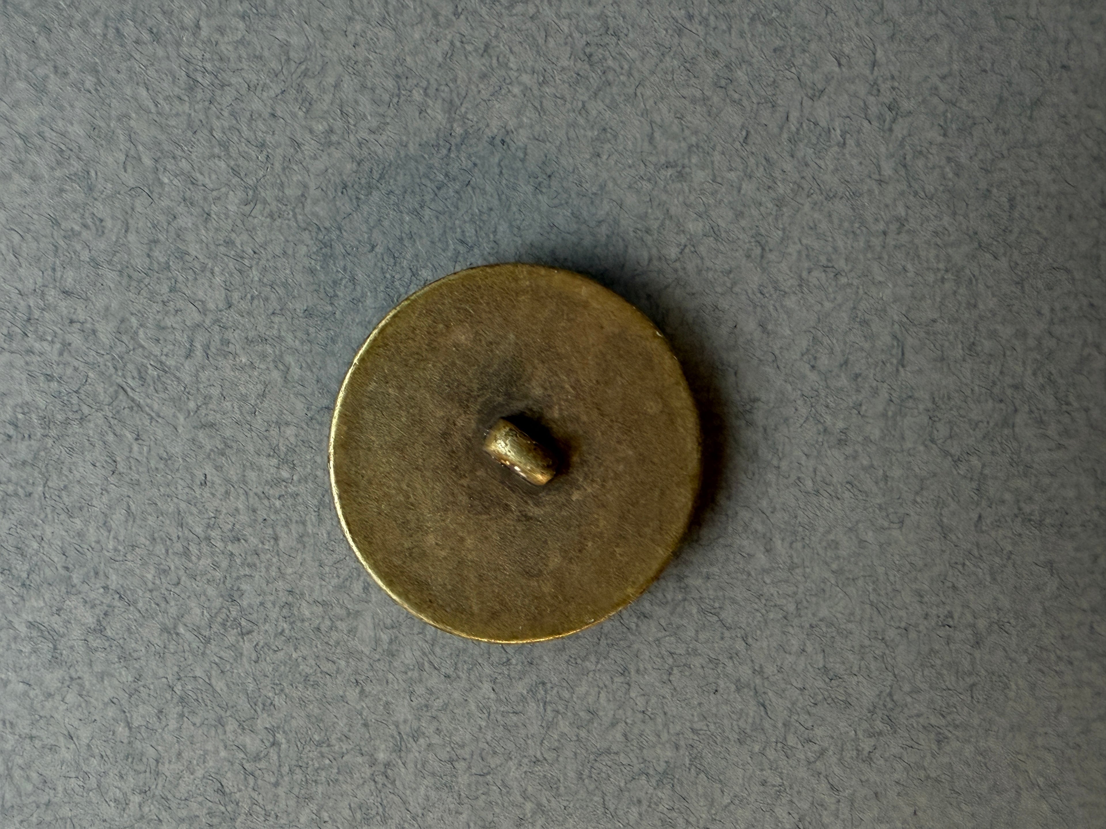 Reverse side gold plated sun motif shank button SP Haberdashery Auckland NZ
