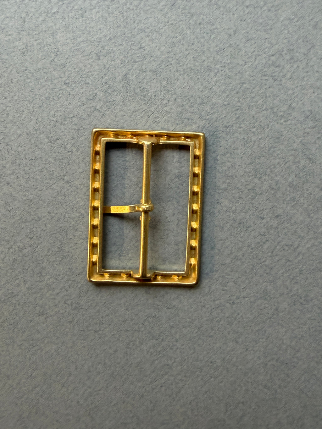 Reverse side gold coloured metal rectangular buckle SP Haberdashery Auckland NZ