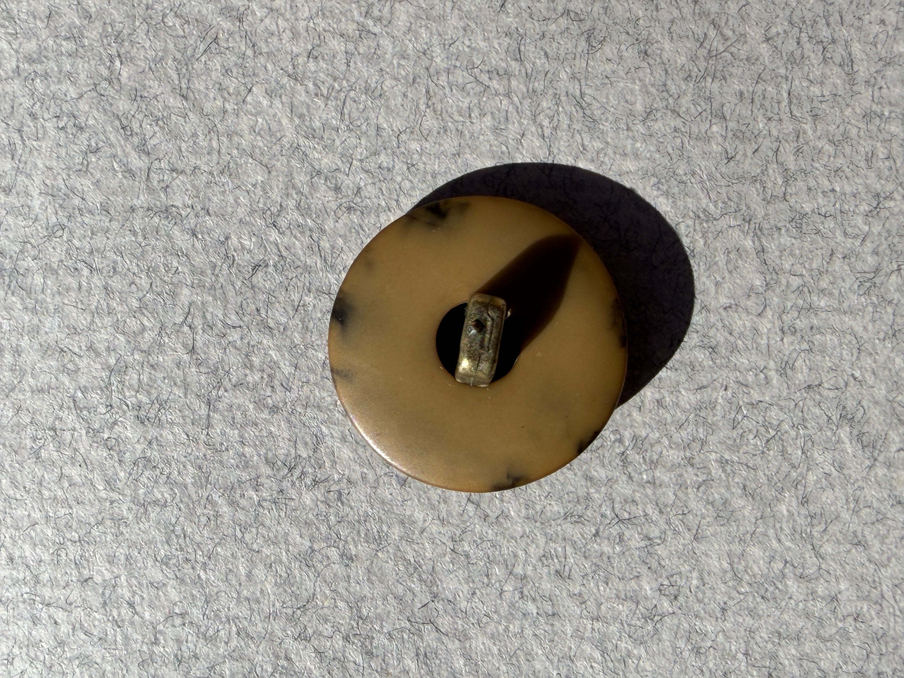 Reverse side metal dog shank button SP Haberdashery Auckland NZ