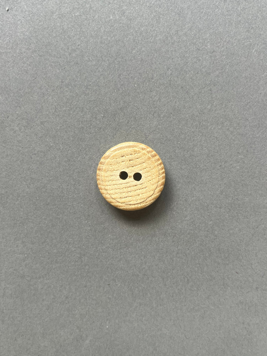 Reverse side natural wood dome shaped button SP Haberdashery Auckland NZ