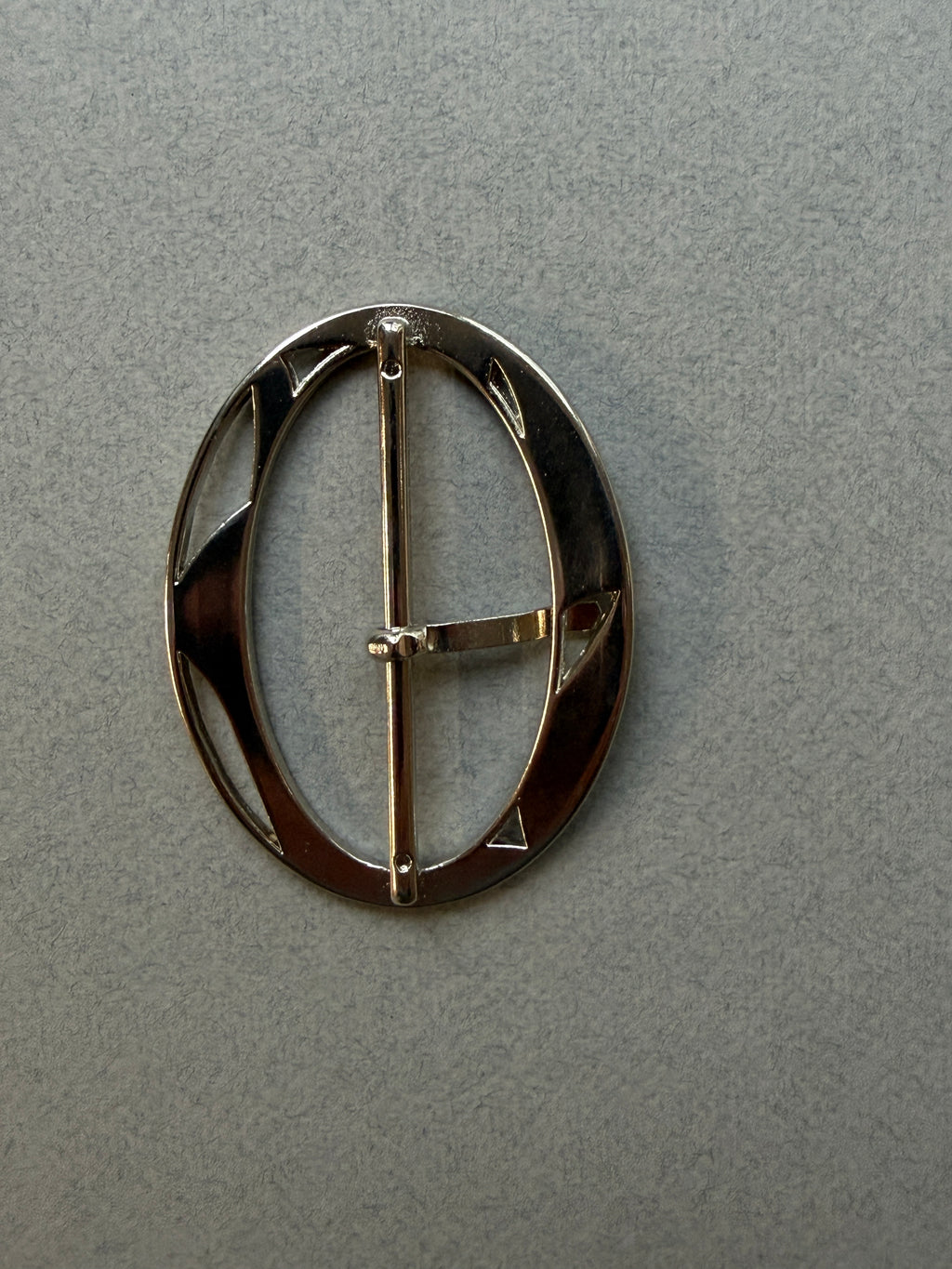 Reverse side oval enamel buckle SP Haberdashery Auckland NZ