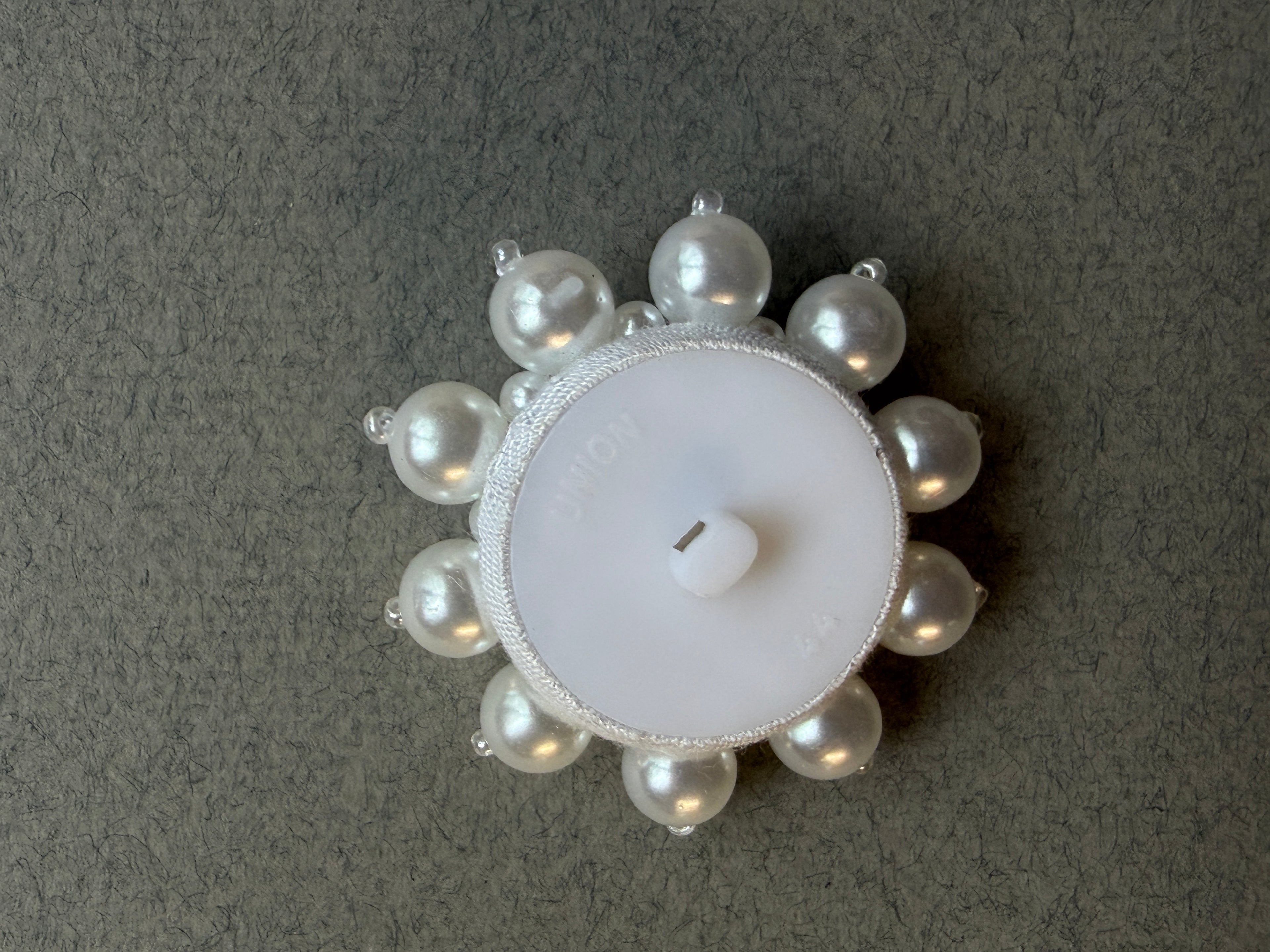 Reverse side pearl shank button SP Haberdashery Auckland NZ