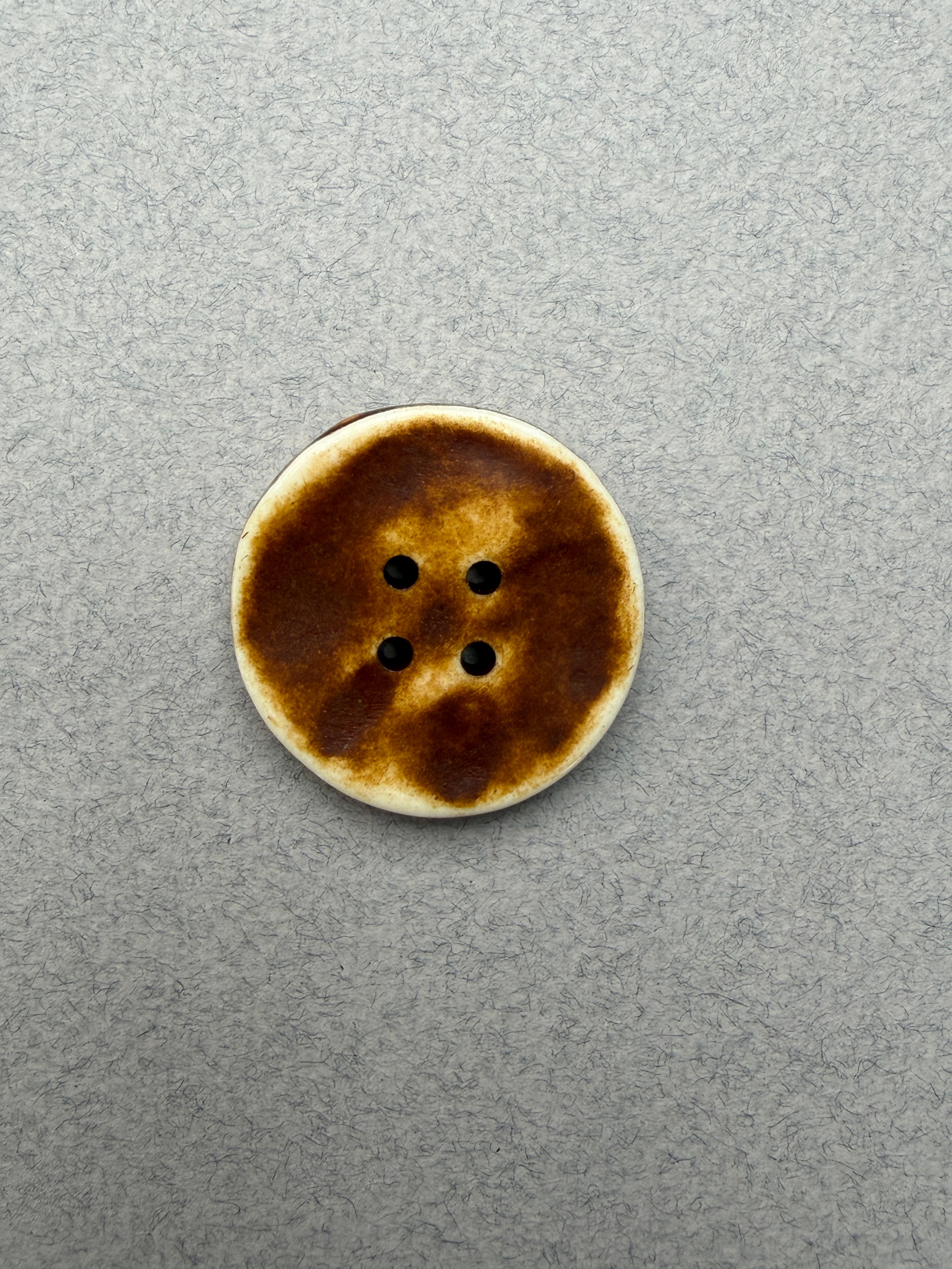 Reverse side rough cast resin button SP Haberdashery Auckland NZ