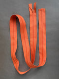 Riri open end nylon zip orange 118cm SP Haberdashery Auckland NZ