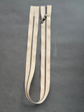 Riri closed end metal zip beige bronze 53cm SP Haberdashery Auckland NZ