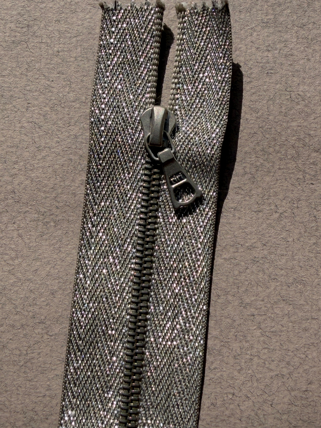 Riri Open end silver zip  37cm SP Haberdashery Auckland NZ