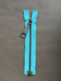 Riri open end metal zip blue and grey 19cm SP Haberdashery Auckland NZ