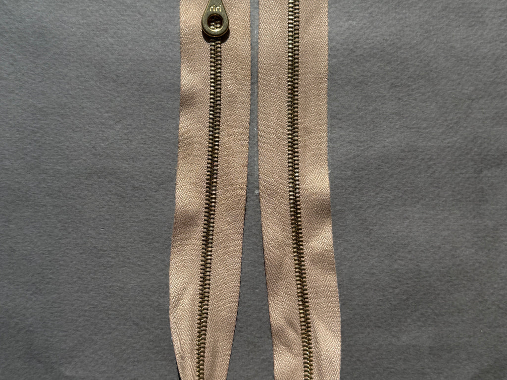 Riri open end two way gold chain zip 44cm SP Haberdashery Auckland NZ
