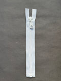 Riri Open End Nylon Zip white  20cm SP Haberdashery Auckland NZ