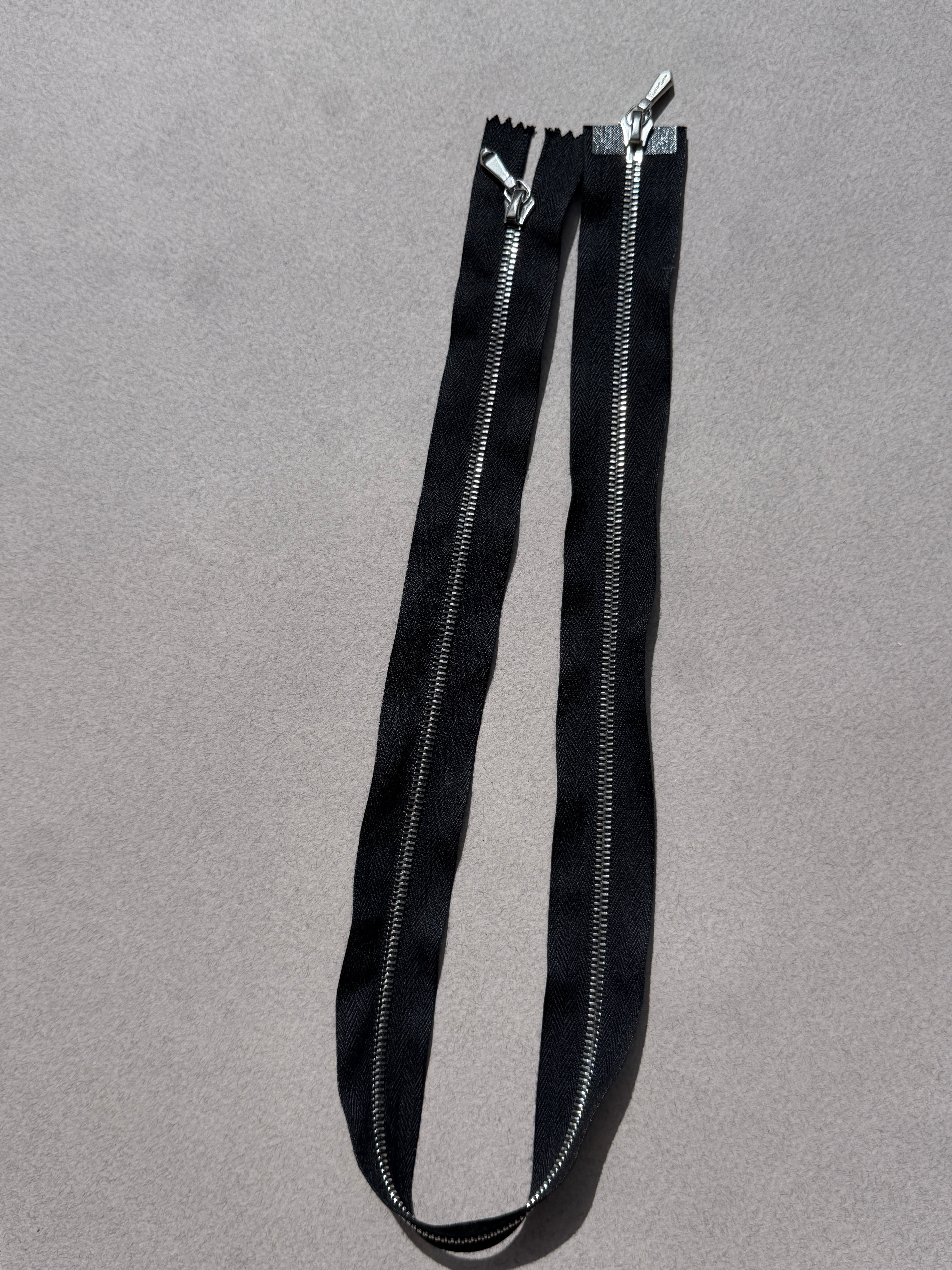 Riri Two way black  nickel zip SP Haberdashery Auckland NZ