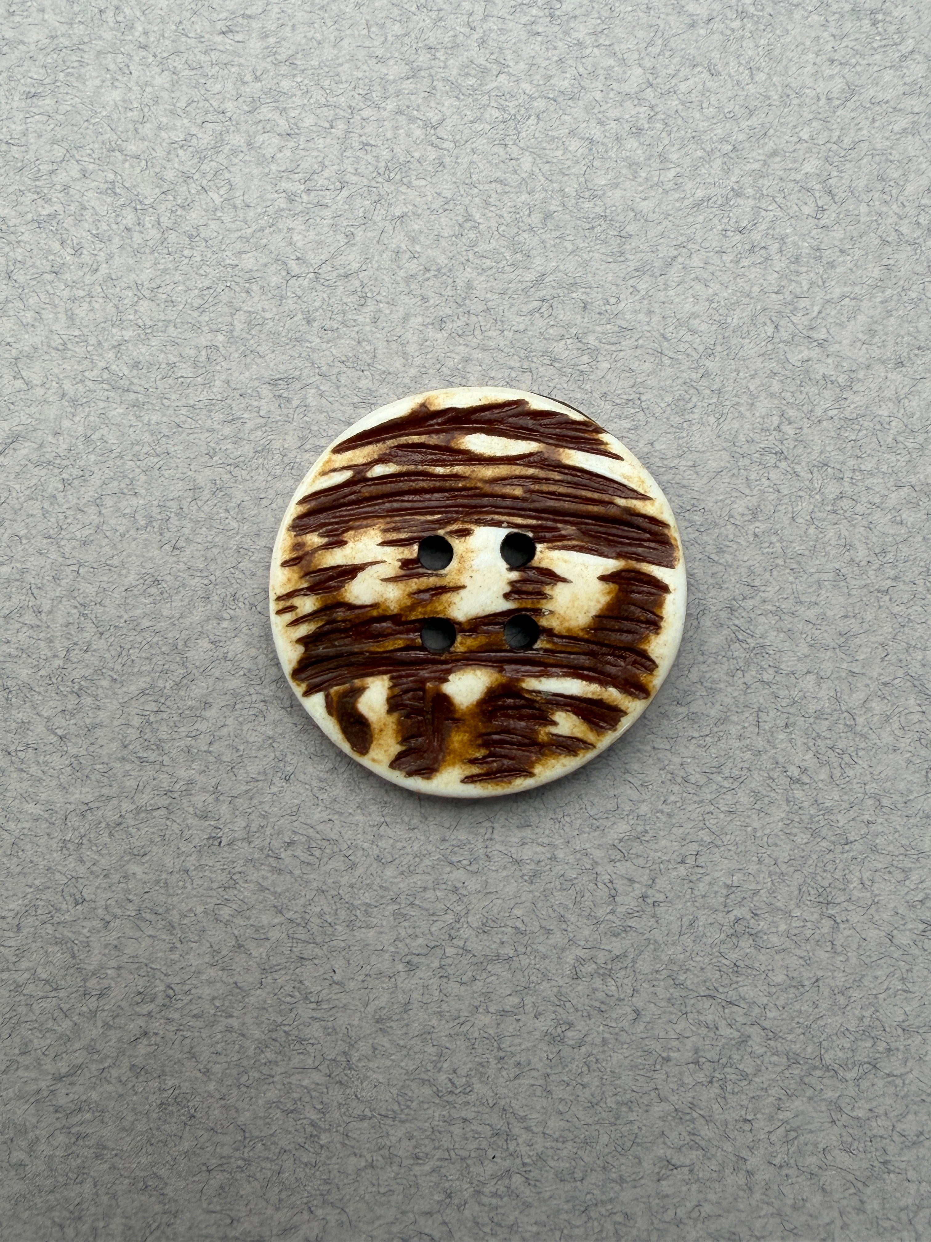 Rough cast resin button SP Haberdashery Auckland NZ