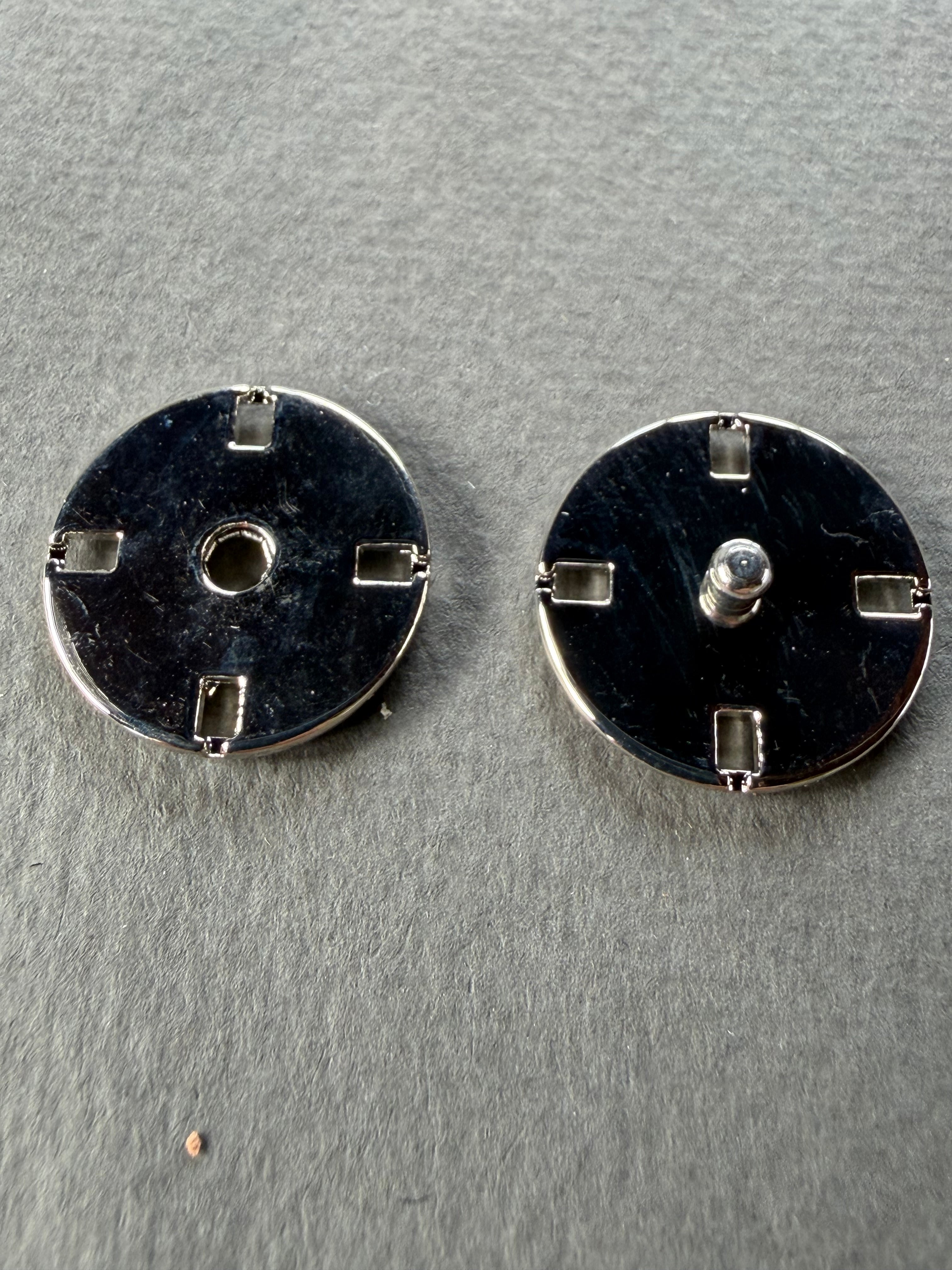 Snap fasteners nickel 20mm SP Haberdashery Auckland NZ