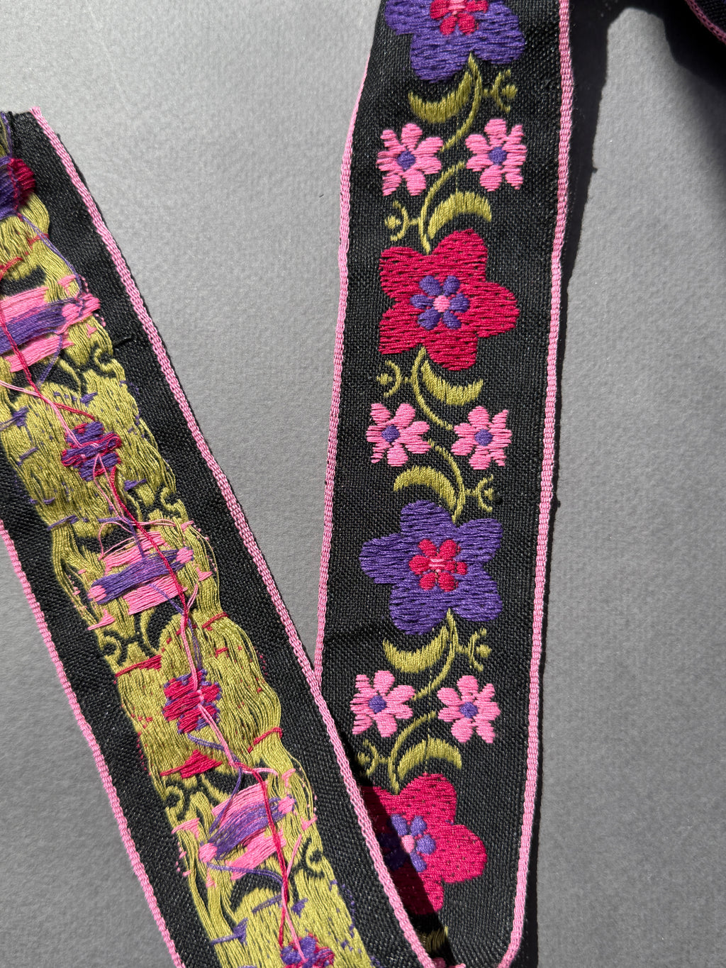 Two sides embroidered braid SP Haberdashery Auckland NZ