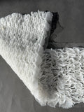 Two sides white organza ruffle sewn on net trim 12cm SP Haberdashery Auckland NZ