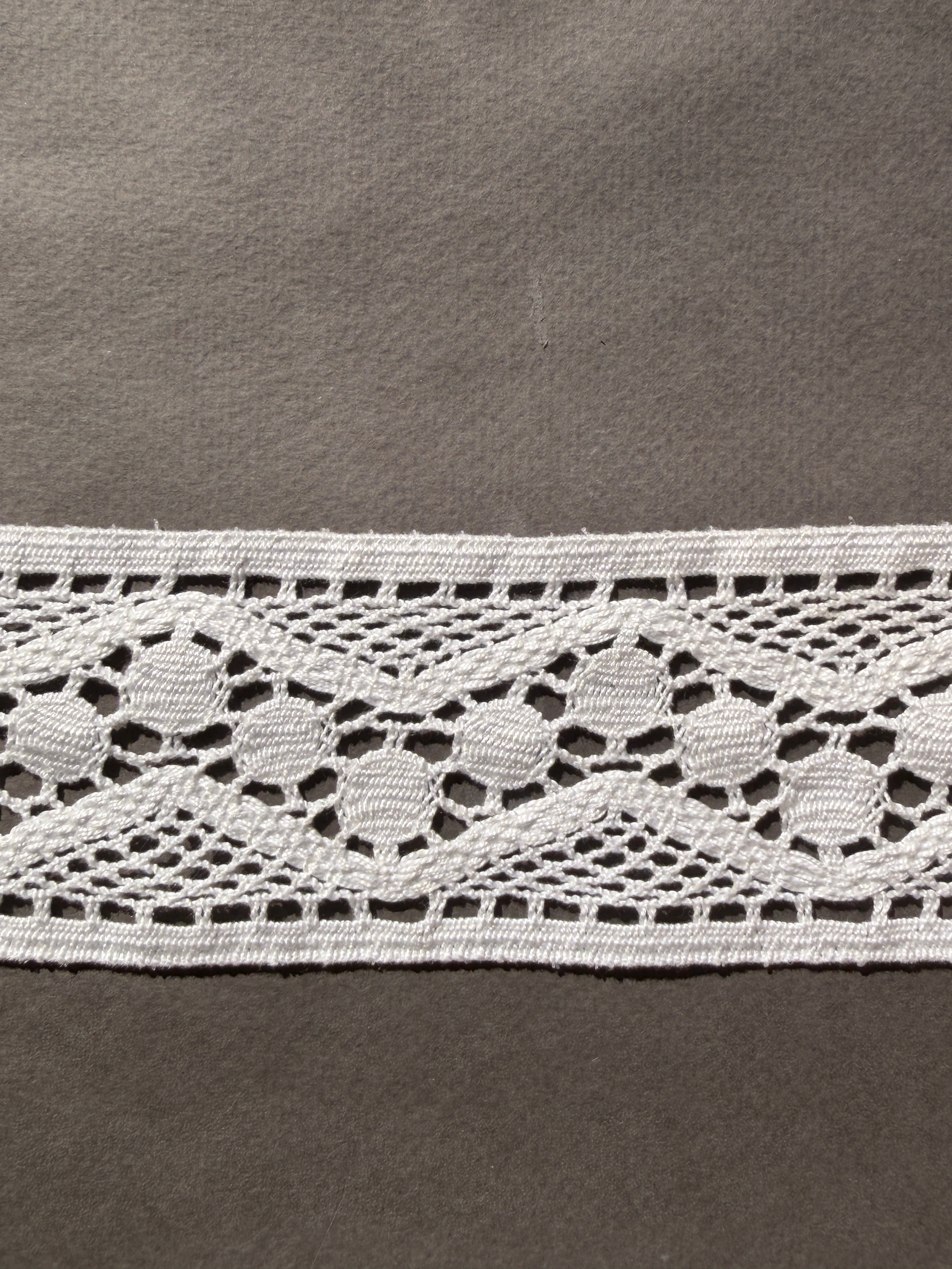White cotton bobbin lace trim SP Haberdashery Auckland NZ