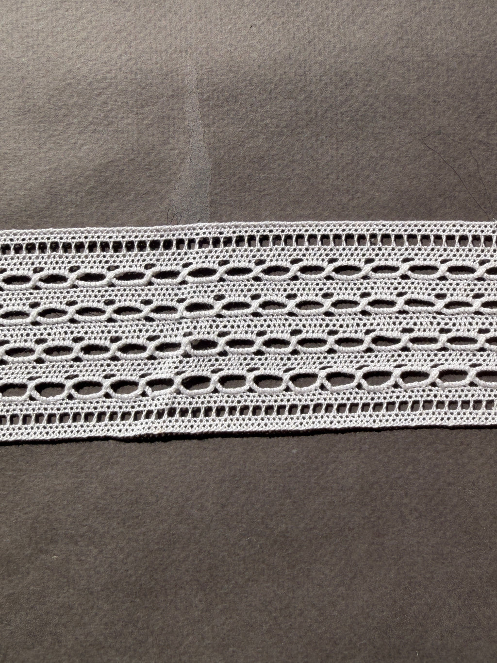 White cotton bobbin  straight edge trim SP Haberdashery Auckland NZ
