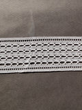 White cotton bobbin  straight edge trim SP Haberdashery Auckland NZ
