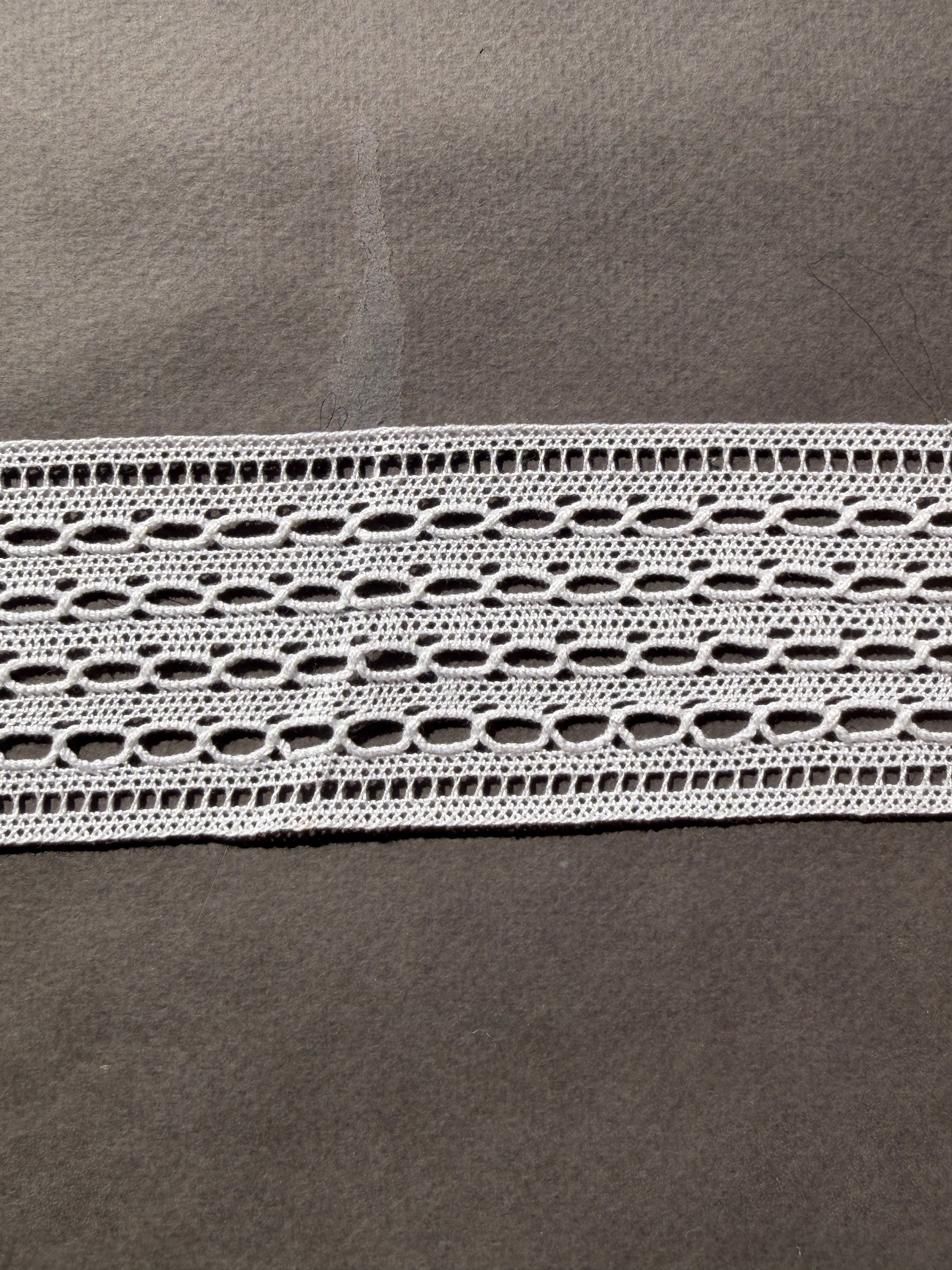 White cotton bobbin  straight edge trim SP Haberdashery Auckland NZ