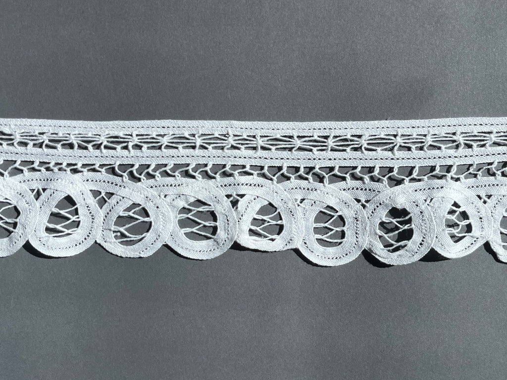 White cotton guipure lace trim SP Haberdashery Auckland NZ