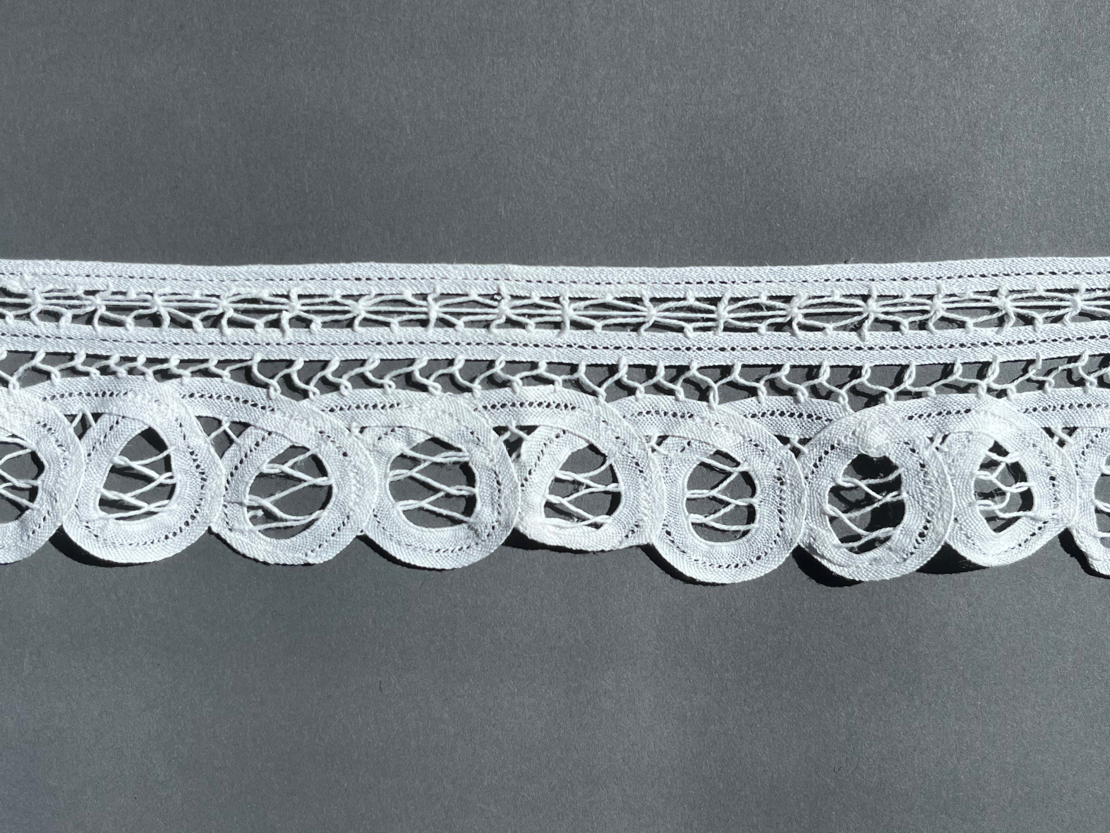 White cotton guipure lace trim SP Haberdashery Auckland NZ