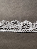White cotton narrow  lace trim  SP Haberdashery Auckland NZ