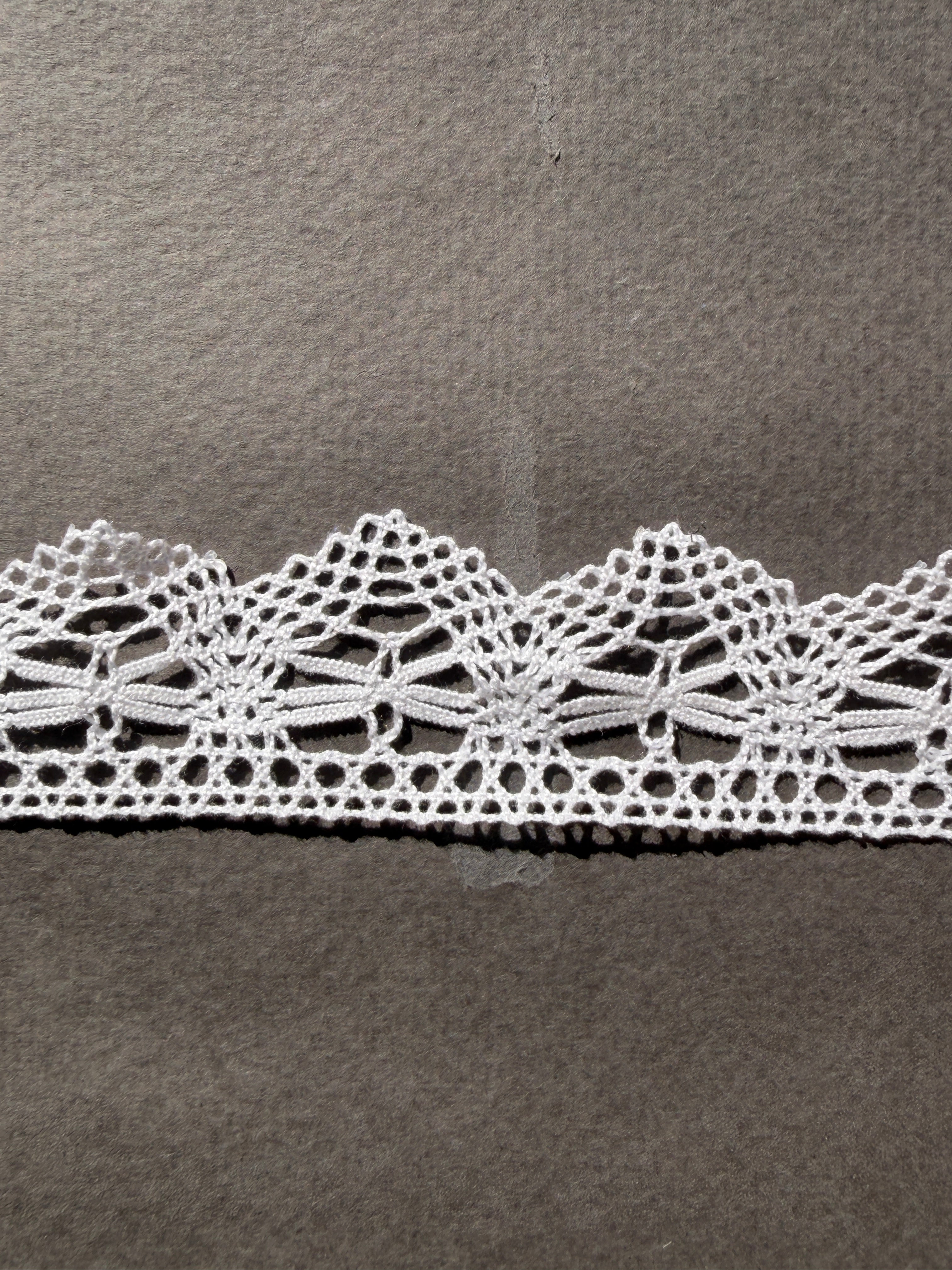 White cotton narrow  lace trim  SP Haberdashery Auckland NZ