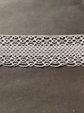 White cotton torchon bobbin lace trim P Haberdashery Auckland NZ