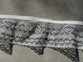 White elastic  lace trim  polyamid 40mm SP Haberdashery Auckland NZ