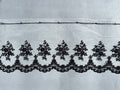 White net trim black embroidery SP Haberdashery Auckland NZ