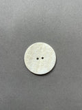 White natural rivershell button with etched design SP Haberdashery Auckland NZ