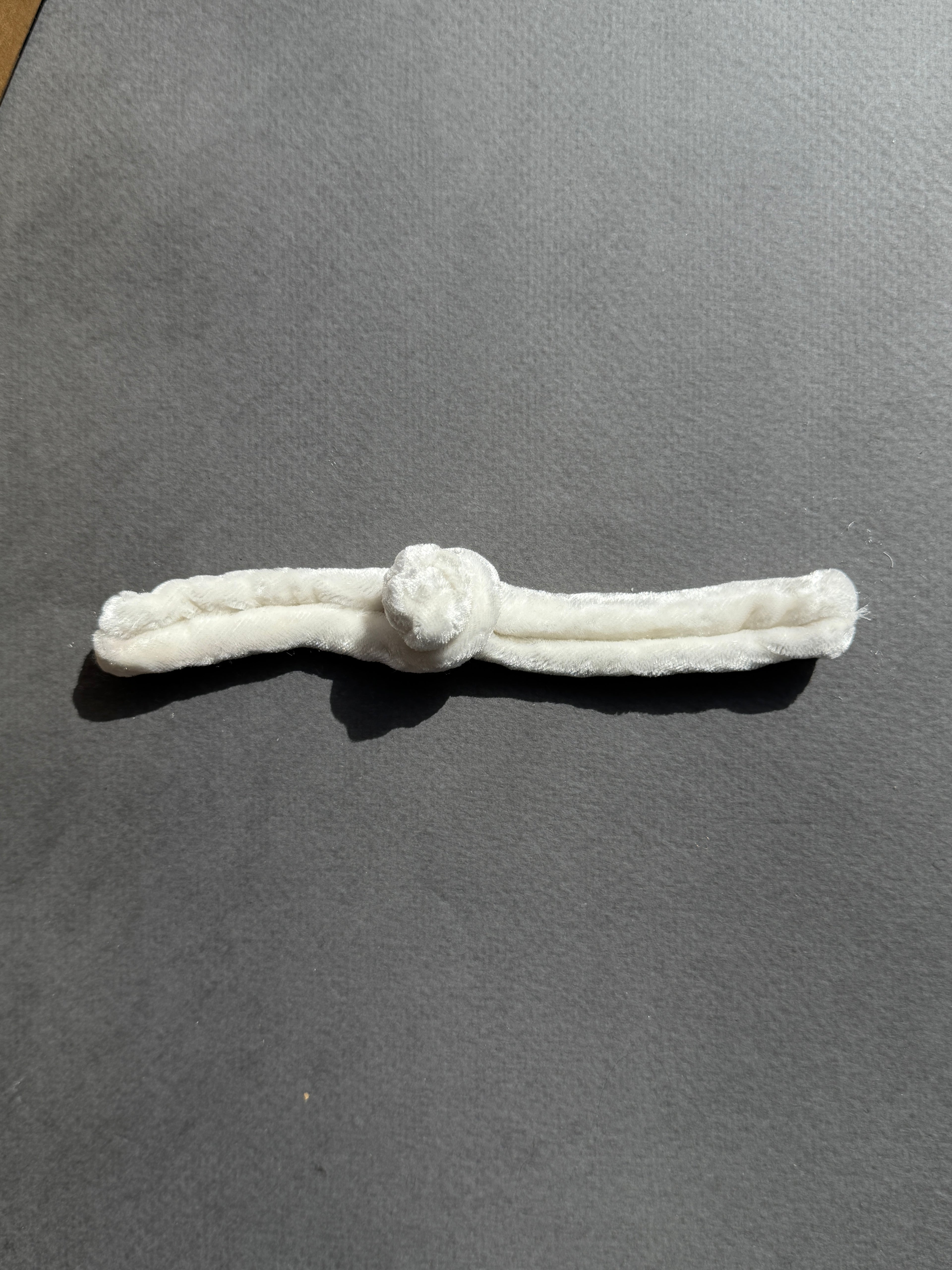 White velvet frogging  140mm SP Haberdashery Auckland NZ